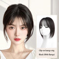 real human hair Volumizing Hair Topper High Root Lift Real Human Hair Clip In Cover Gray Thinning Hair Natural Look with Bangs for Women